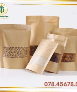 In Túi Zip Giấy Kraft