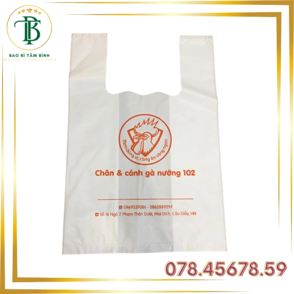 In Túi Siêu Thị - Chuyên dùng Quảng bá thương hiệu Quán ăn - Bao Bì Tâm Bình