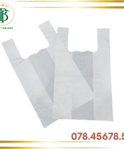 Túi Siêu Thị trơn màu Trắng Sữa - Bao Bì Tâm Bình