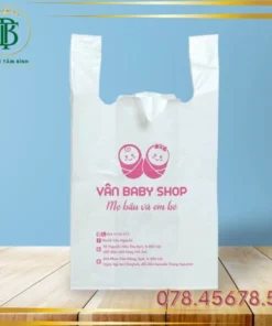 In Túi Siêu Thị màu Trắng Sữa - Dành cho Shop Kinh Doanh các mặt hàng - Bao Bì Tâm Bình