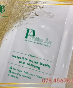 In Túi PE Hột Xoài - Màu Trắng Sữa - Bao Bì Tâm Bình