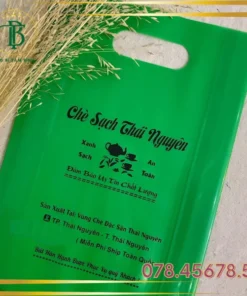 In Túi PE Hột Xoài - Túi Màu Xanh Lá - Bao Bì Tâm Bình