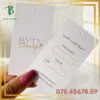 In Tag Quần Áo hình chữ nhật Đẹp- Bao Bì Tâm Bình